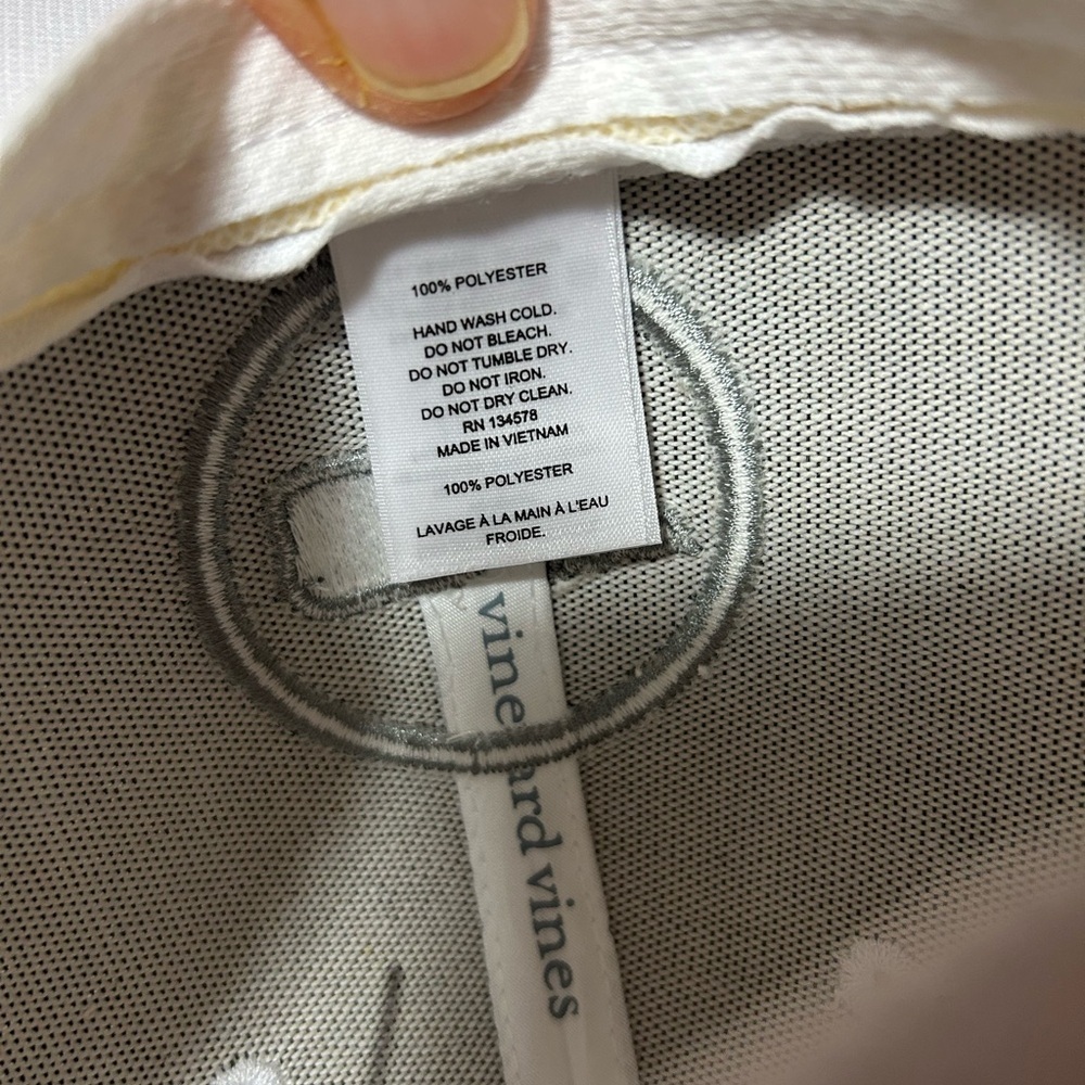 Vineyard Vines White Cap with Gray Whale Emblem - Picture 5 of 5